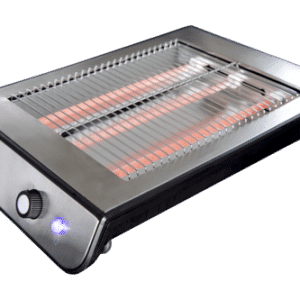 Gastronoma Flat Toaster Electronic Timer Brødrister - Sort/sølv
